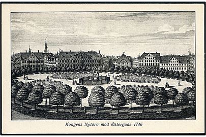 Købh., Kongens Nytorv mod Østergade 1746. Stenders serie Fra gamle Dage no. 26944.