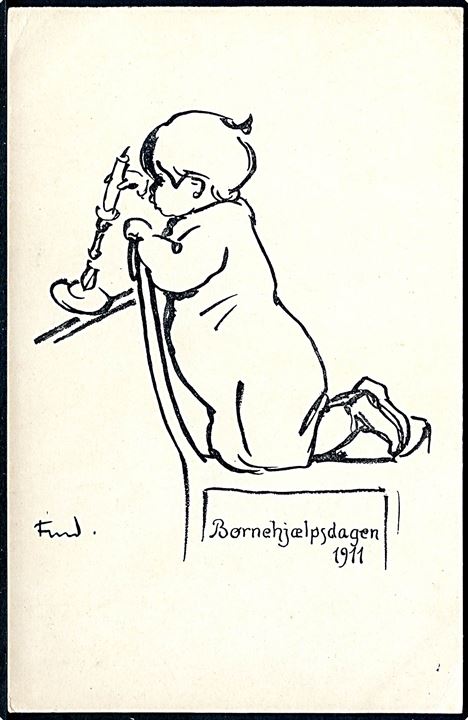 Ludvig Find. Børnehjælpsdagen 1911. Chr. J. Cato U/no.
