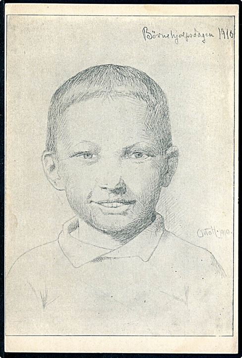 Carl Thomsen. Børnehjælpsdagen 1910. Chr. J. Cato U/no.