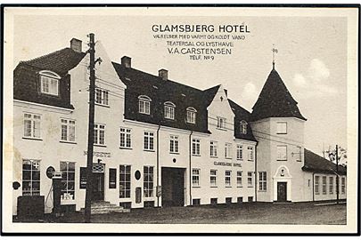 Glamsbjerg Hotel. V. A. Carstensen. Stenders no. 66647. 