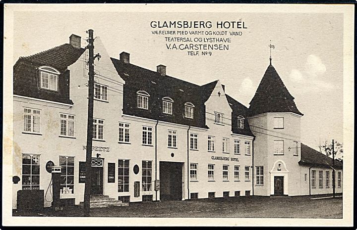 Glamsbjerg Hotel. V. A. Carstensen. Stenders no. 66647. 
