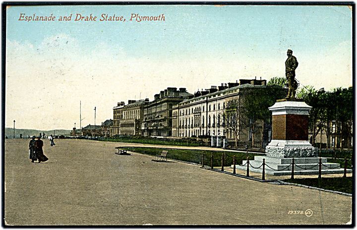 ½d Edward VII på brevkort (Plymouth) sendt som tryksag og annulleret Plymouth Ship-Letter d. 6.9.1911 til Zutphen, Holland.