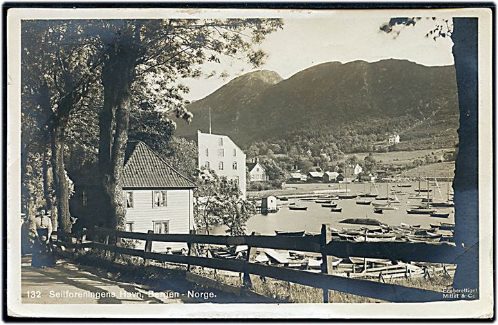 Norge. Seilforeningens Havn, Bergen. Mittet & Co. no. 132. 