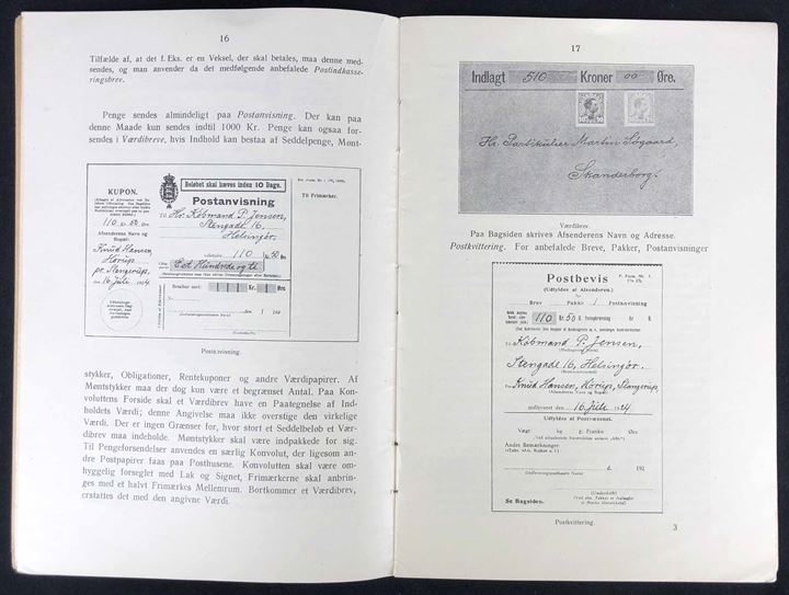 Brevbog for Landmænd af Anders Uhrskov 2. udg. 1924. 47 sider illustreret håndbog i forskellig korrespondance. 