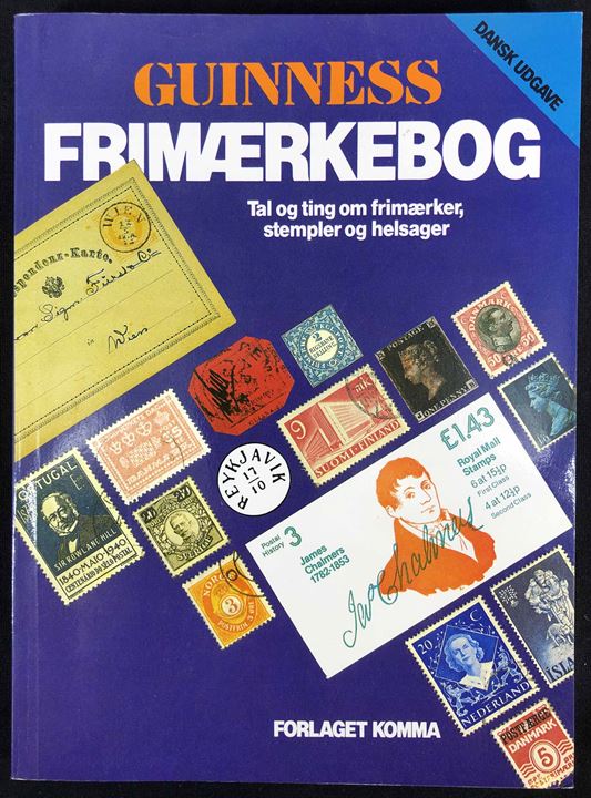 Guinness Frimærkebog - Tal og ting om frimærker, stempler og helsager. 182 sider.