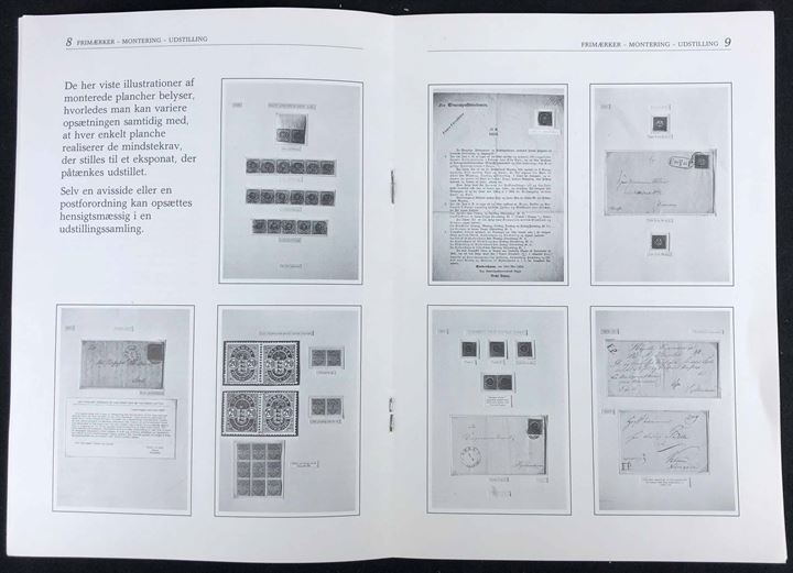 Frimærker Montering/Udstilling af Stig Andersen. 16 sider illustreret hæfte.