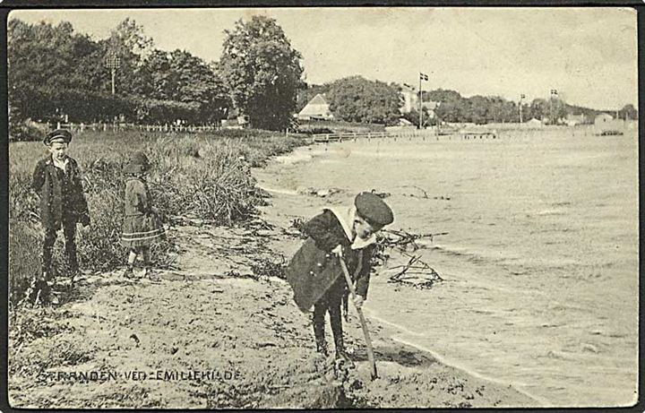 Stranden ved Emiliekilde. A. Vincent no. 3246.