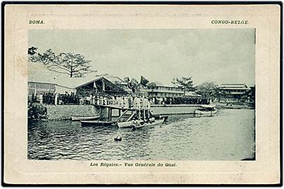 Belgisk Congo, Boma, havneparti med regatta.