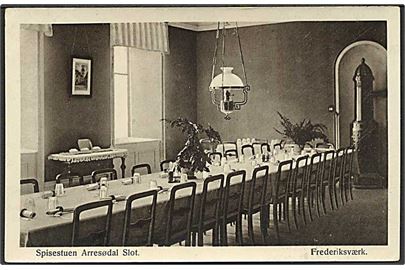 Spisesalen paa Arresødal Slot. H.C. Petersen no. 908/11.