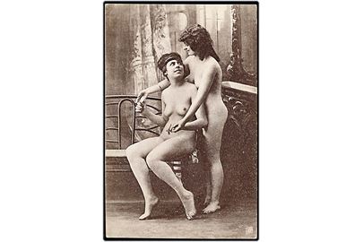 Erotisk postkort. 2 nøgne kvinder. Nytryk. Serie 6. 