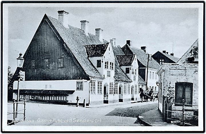 Aabenraa. Gamle Huse ved Sønderport. Stenders no. 69043. 