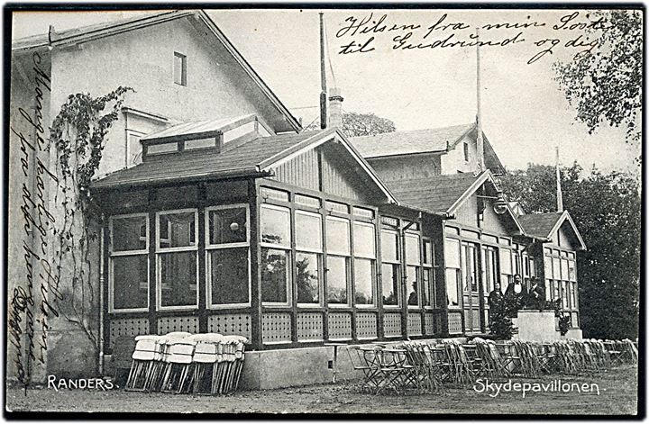 Randers, Skydepavillonen. Stenders no. 4754. 