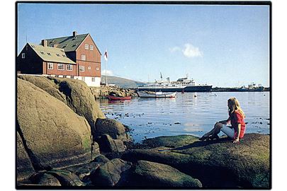 Færøerne. Tinganes i Thorshavn. J. A. Arge no. K 14. 
