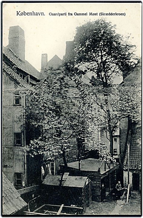 København. Gaardparti fra Gammel Mønt. (Skrædderkroen). Fritz Benzen type IV no. 620