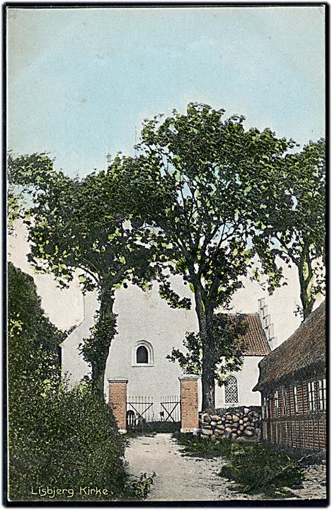 Lisbjerg Kirke. Stenders no. 7087. (Lille hjørneknæk). 