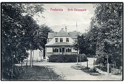 Fredercia. Strib Færgegaard. Warburgs Kunstforlag no. 4129. (Løs i papiret). 