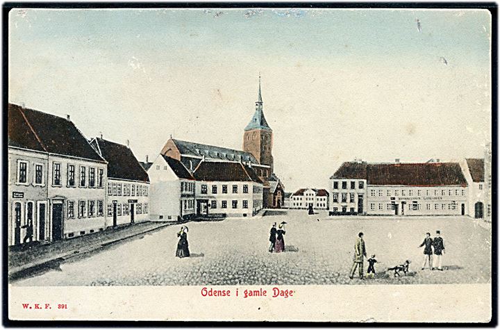 Odense i gamle dage. Warburg no. 391.