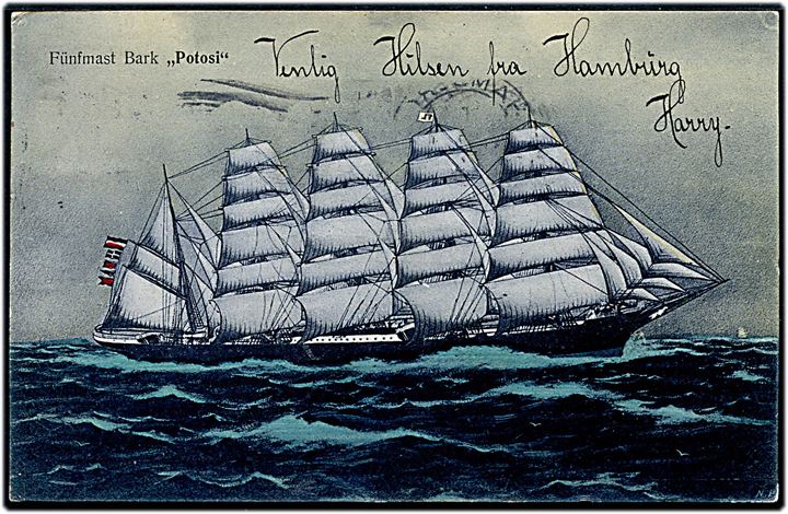 Potosi, 5-mastet bark, F. Laeisz, Hamburg. 