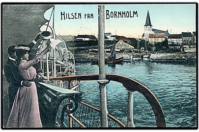 Rønne, Hilsen fra Bornholm. Frits Sørensen u/no.