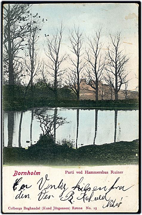 Bornholm, parti ved Hammershus Ruiner. Colberg no. 15.