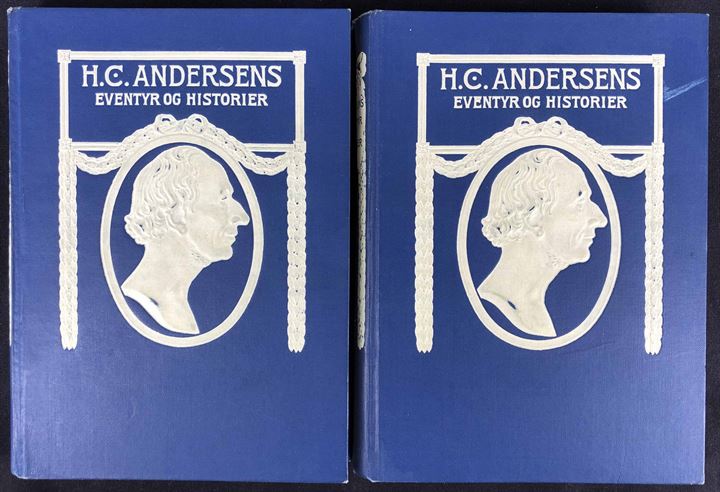 H. C. Andersen Eventyr og Historier med illustrationer af Vilh. Petersen. 2 bind 402+412 sider. 