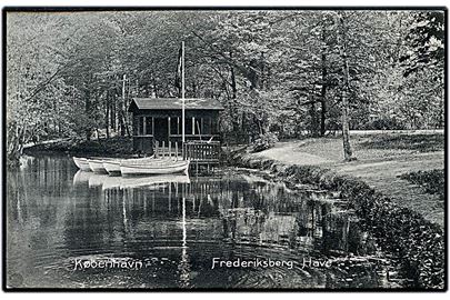 København. Frederiksberg Have ved søen. Stenders no. 6111.