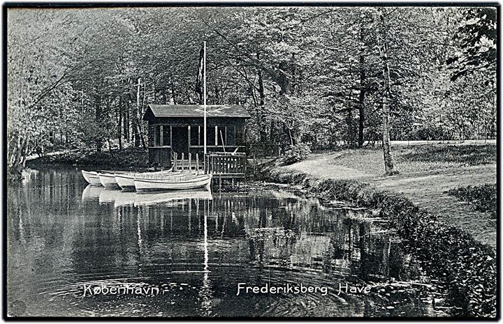 København. Frederiksberg Have ved søen. Stenders no. 6111.