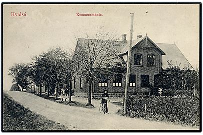 Hvalsø, Kommuneskolen. A/S Dansk Papirvarefabrik no. 126294.