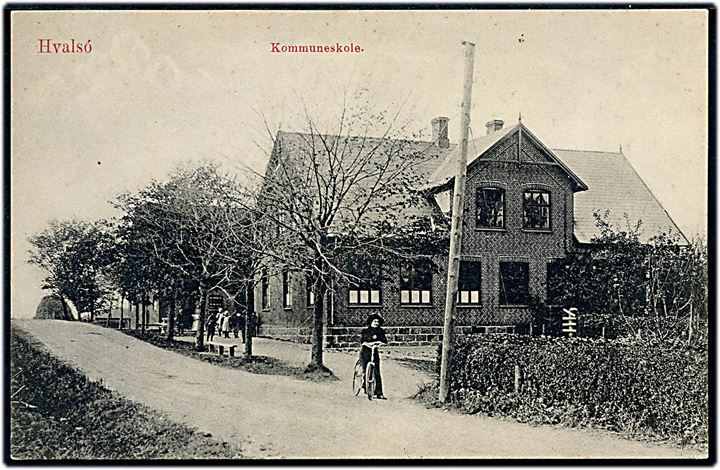 Hvalsø, Kommuneskolen. A/S Dansk Papirvarefabrik no. 126294.
