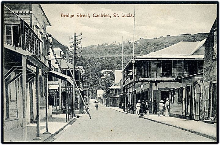 St. Lucia, Castries, Bridge Street. Westall & Co. u/no.