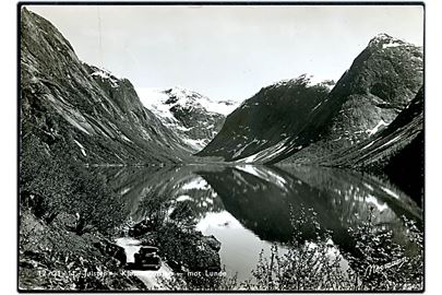 Norge. Jølster. Kjøsnesfjorden mot Lunde. Normanns Kunstforlag no. 12-21-11. 