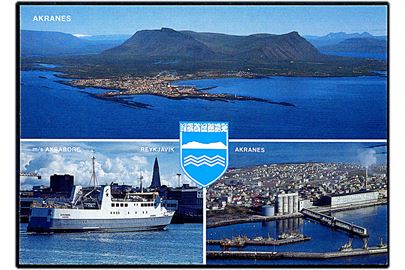 Island. Akranes og Reykjavik med M/S Akraborg. Litbrá HF no. 3039. 