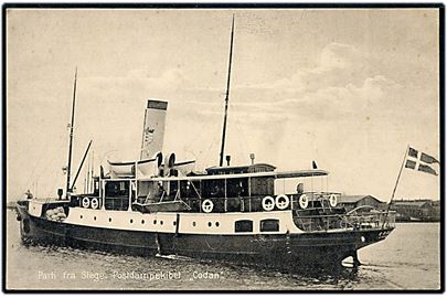Codan, S/S, postdampskib i Stege. C. M. Nielsen no. 491.