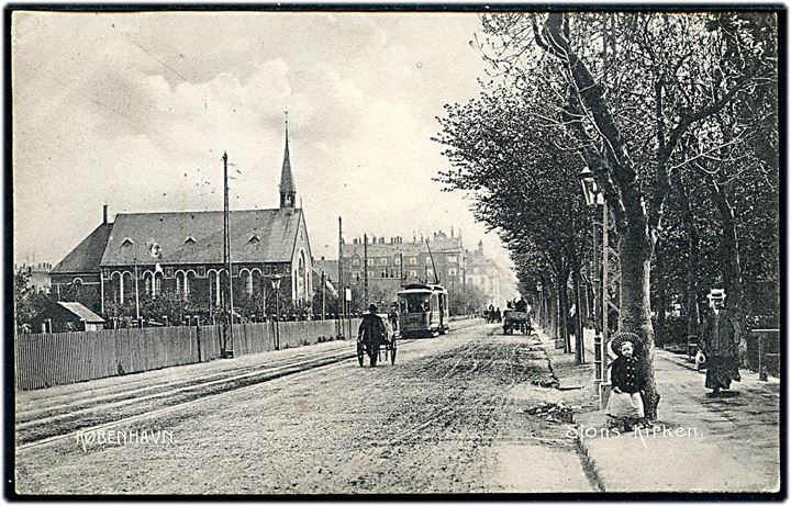 Købh., Sions Kirken og sporvogn no. 339. Stenders no. 3167.
