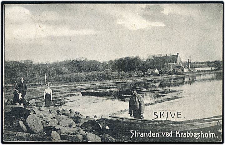 Skive, stranden ved Krabbesholm. G. Hansen no. 2321.