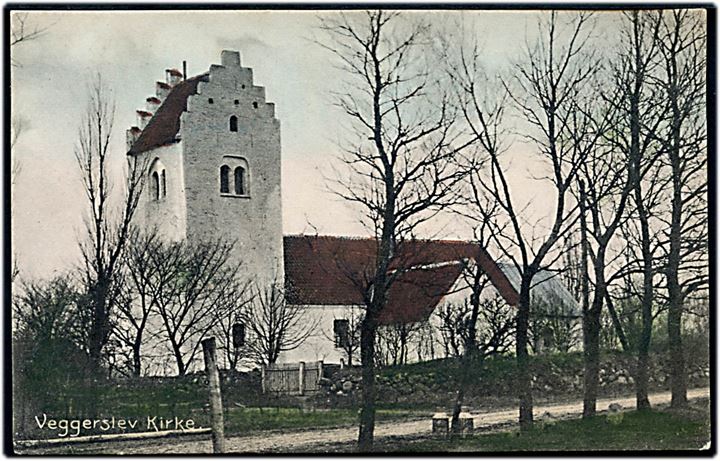 Veggerslev Kirke. Stenders no. 8486. 