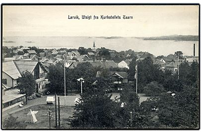 Norge. Larvik, udsigt fra Kurhotellets taarn. Lunds boghandel u/no.