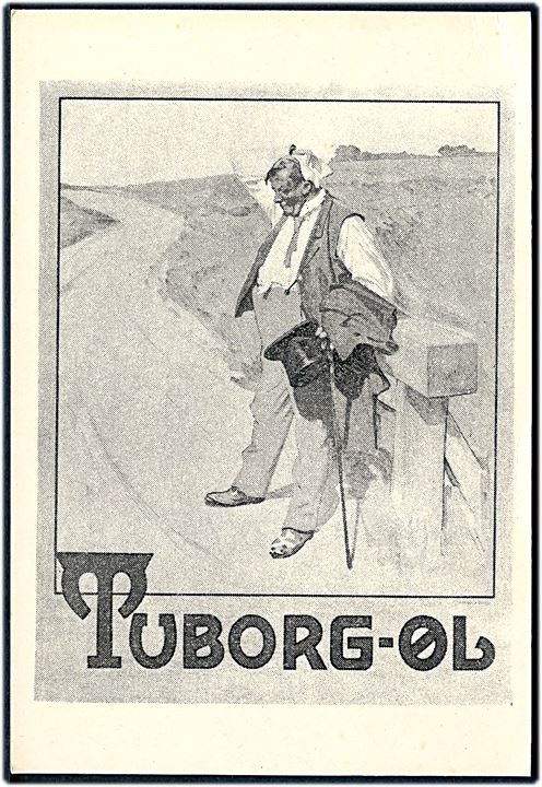 Robert storm Petersen. Tuborg reklame ufoldet Klapkort. u/no.