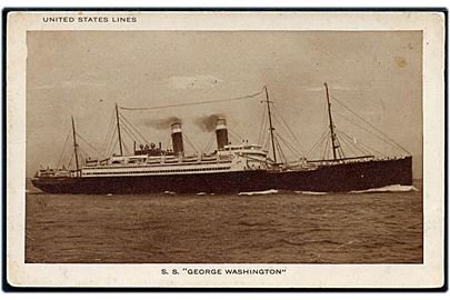 George Washington, S/S, United States Line - tidl. North German Lloyd. 