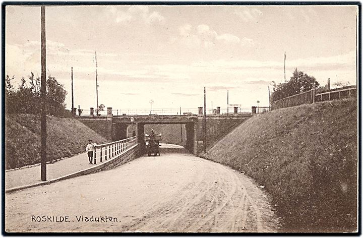 Roskilde, viadukten. H. Jensen no. 26668.