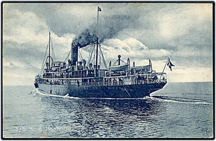Kong Haakon, S/S, DFDS. S. Ensig, Frederikshavn no. 9783.