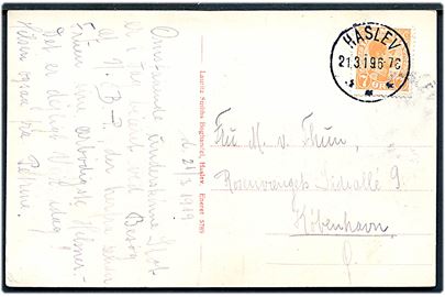 7 øre Chr. X på brevkort annulleret med brotype IIIb d. 21.3.1919 til København.