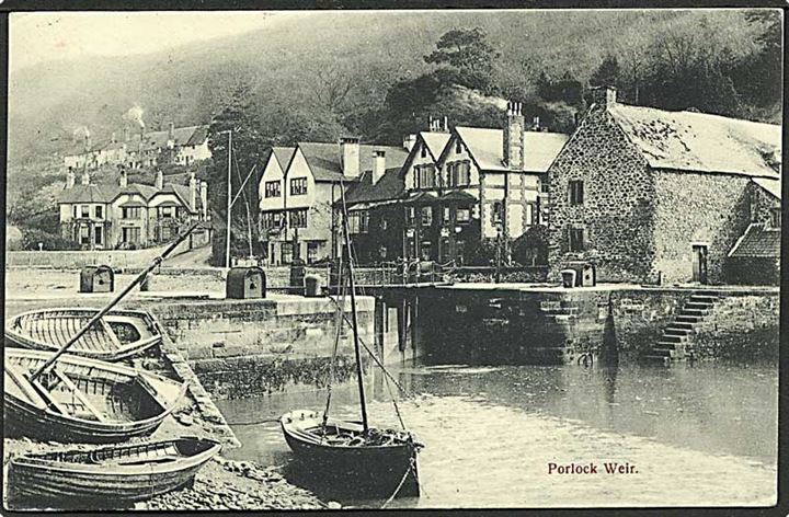 Parti fra Porlock Weir, England. U/no.