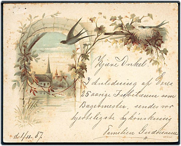 Kartonkort, tegnet af Edith Prince. Raphael Tuck no. 133. 