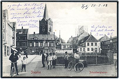 Slagelse, Schweitzerpladsen. W.K.F. no. 1800.