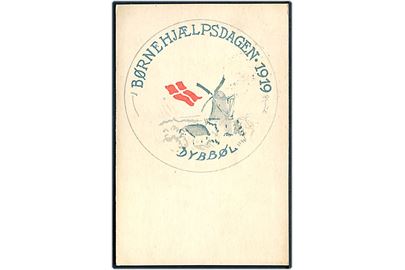 Dybbøl, tegnet kort fra Børnehjælpsdagen. Kruckow & Waldorf u/no.