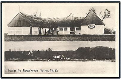 Holtug, partier fra Bøgeskoven. Stenders no. 57150.