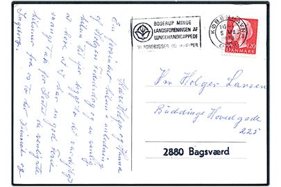 120 øre Margrethe på brevkort fra København d. 5.5.1978 til Buddinge Hovedgade 225 - tilføjet stempel 2880 Bagsværd.