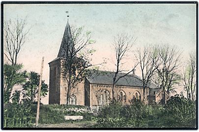 Dalby kirke. Stenders no. 8414.