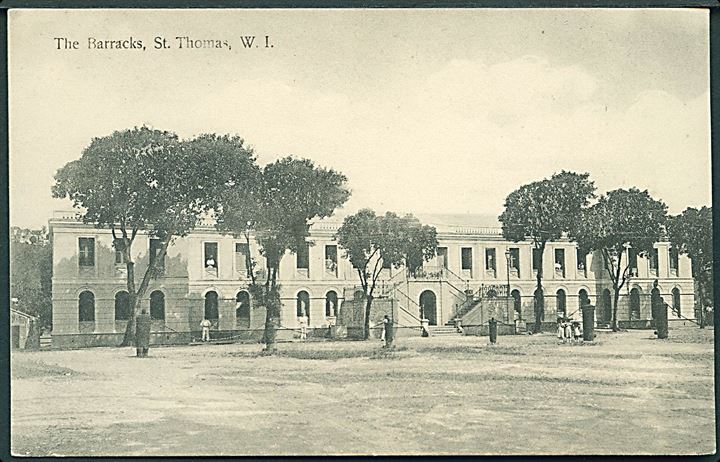 D.V.I., St. Thomas. The Barracks. E. Fraas no. 8. Kvalitet 8